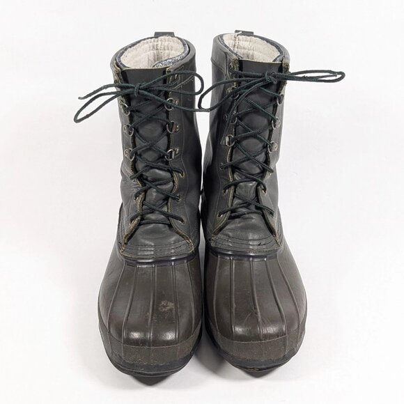 LaCrosse Duck Boots Mens 11 Steel Shank Leather & Rubber Removable Insulation main image 2